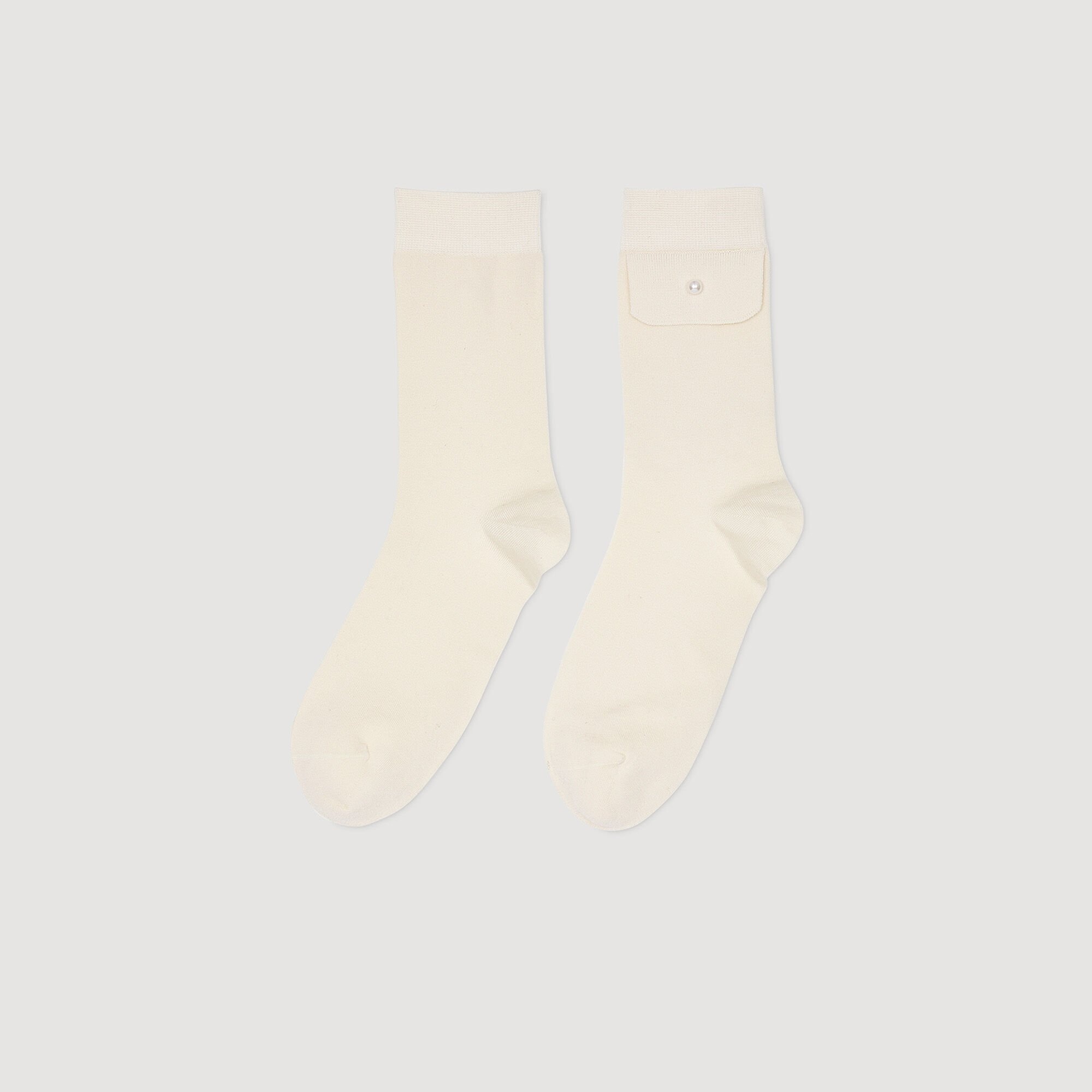 SOCKS WITH BEAD DETAIL - 3