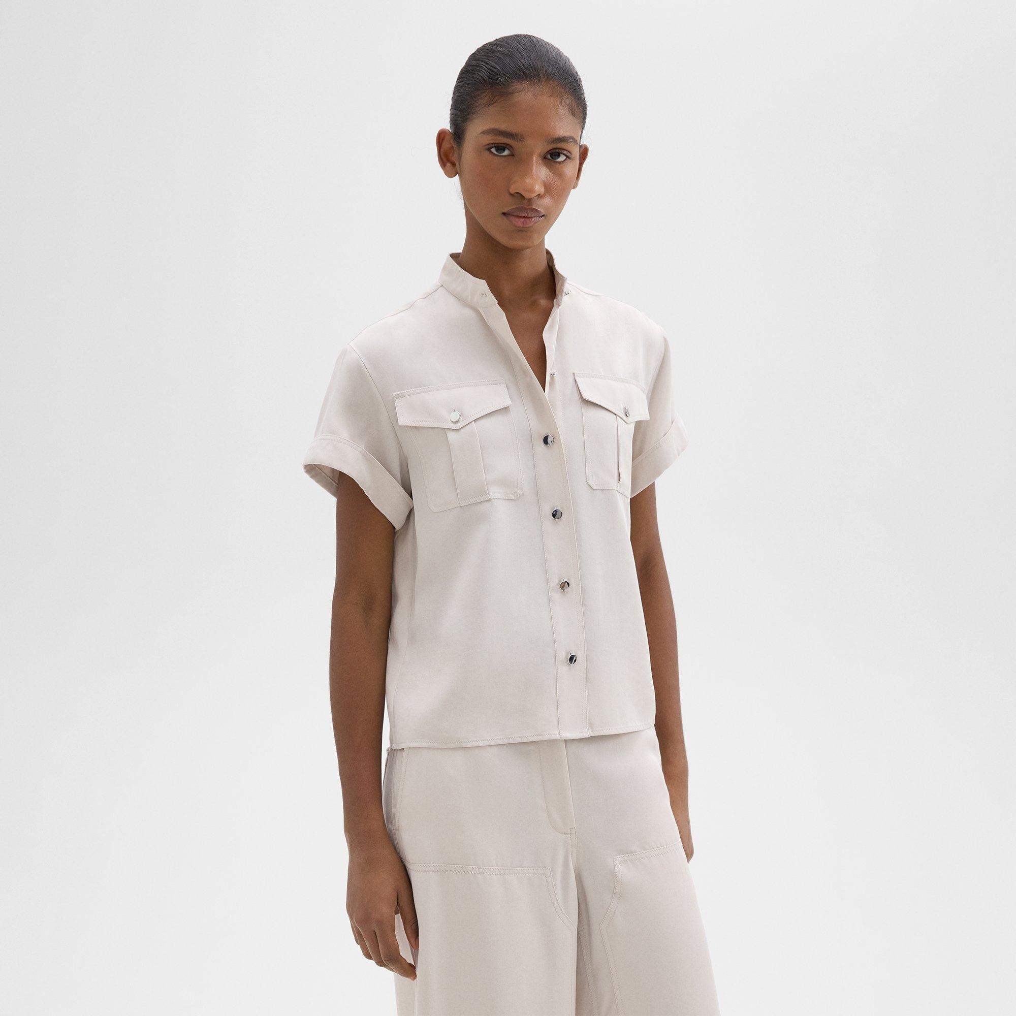 Military Shirt in Fluid Twill - 3