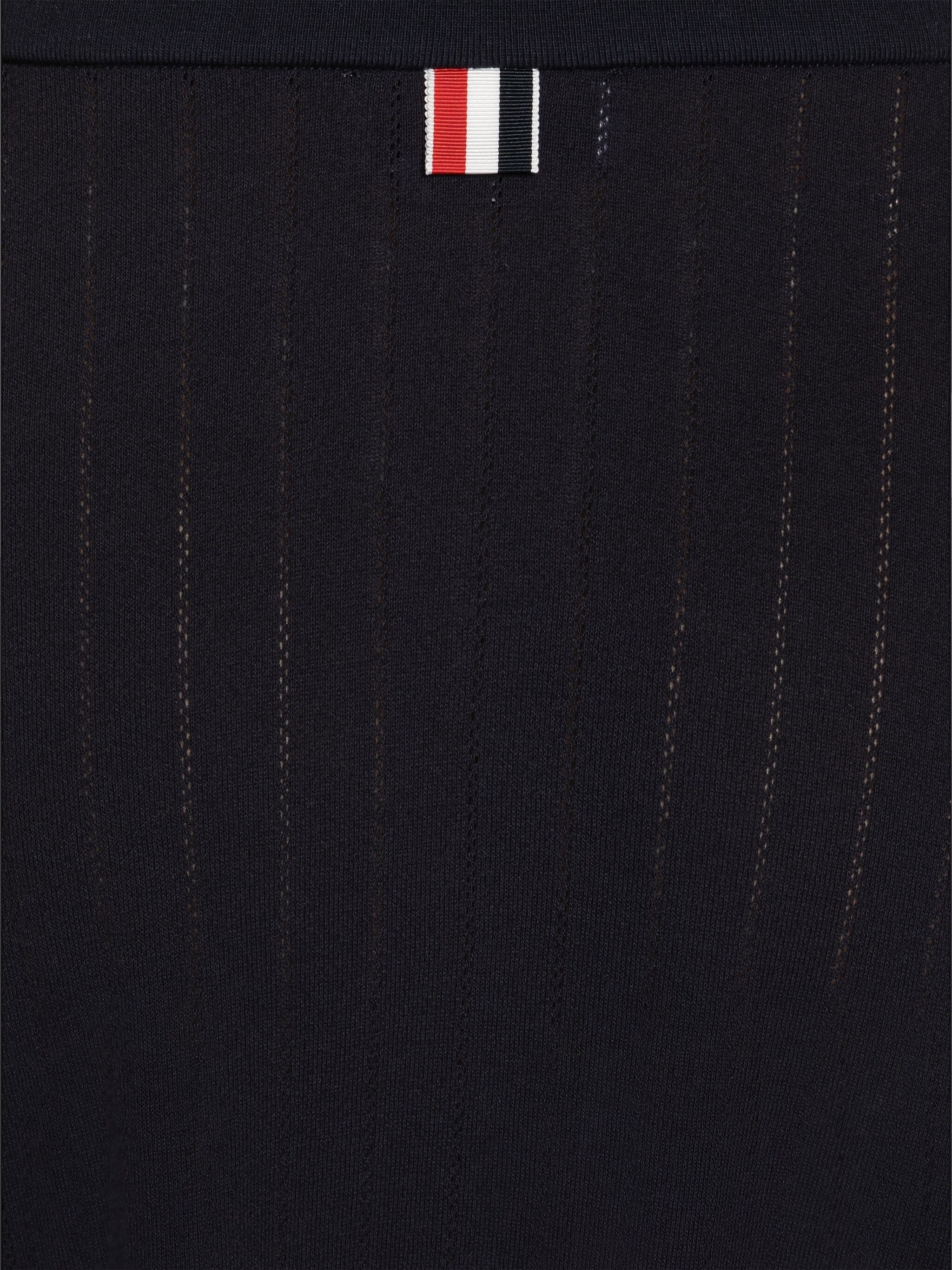 Pointelle Rib Below the Knee Skirt - 6