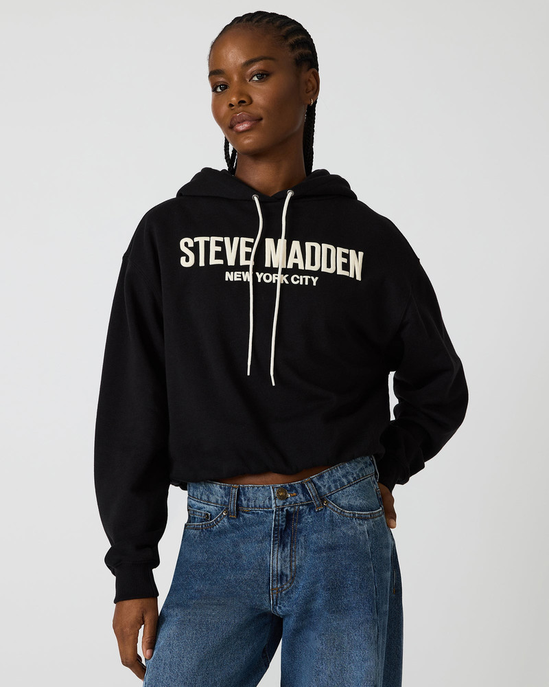 SM LOGO HOODIE BLACK 3