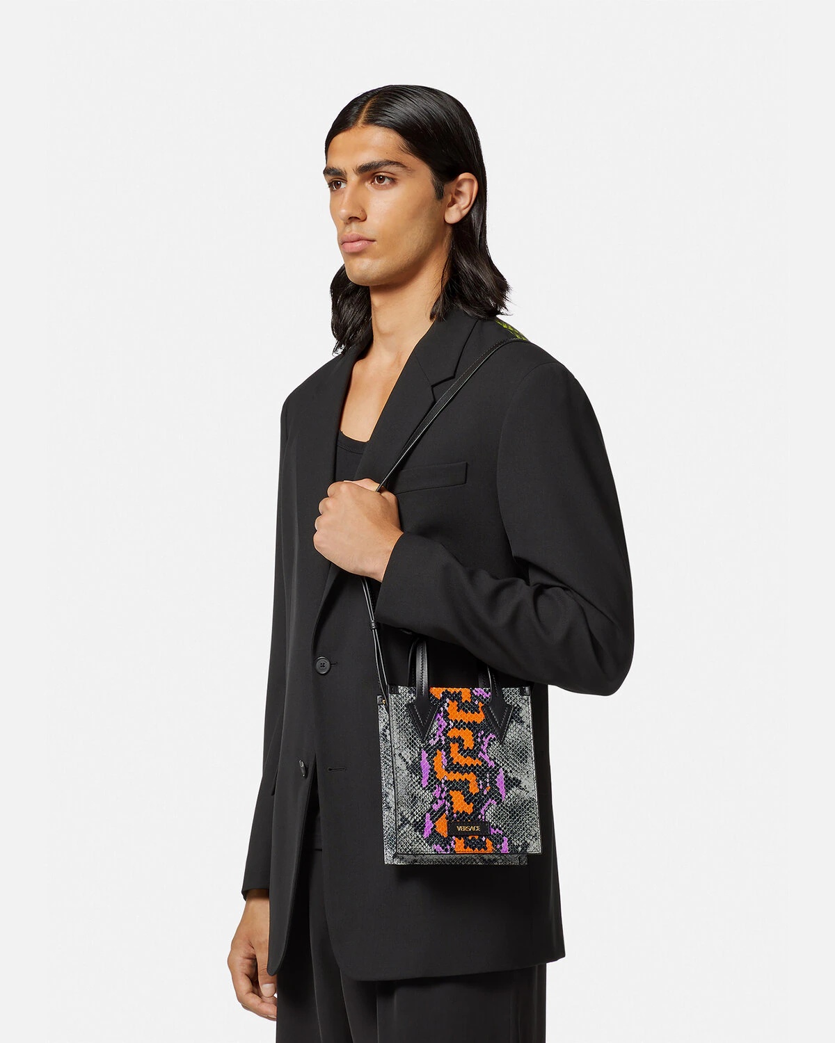 Python Greca Print Crossbody Bag - 6