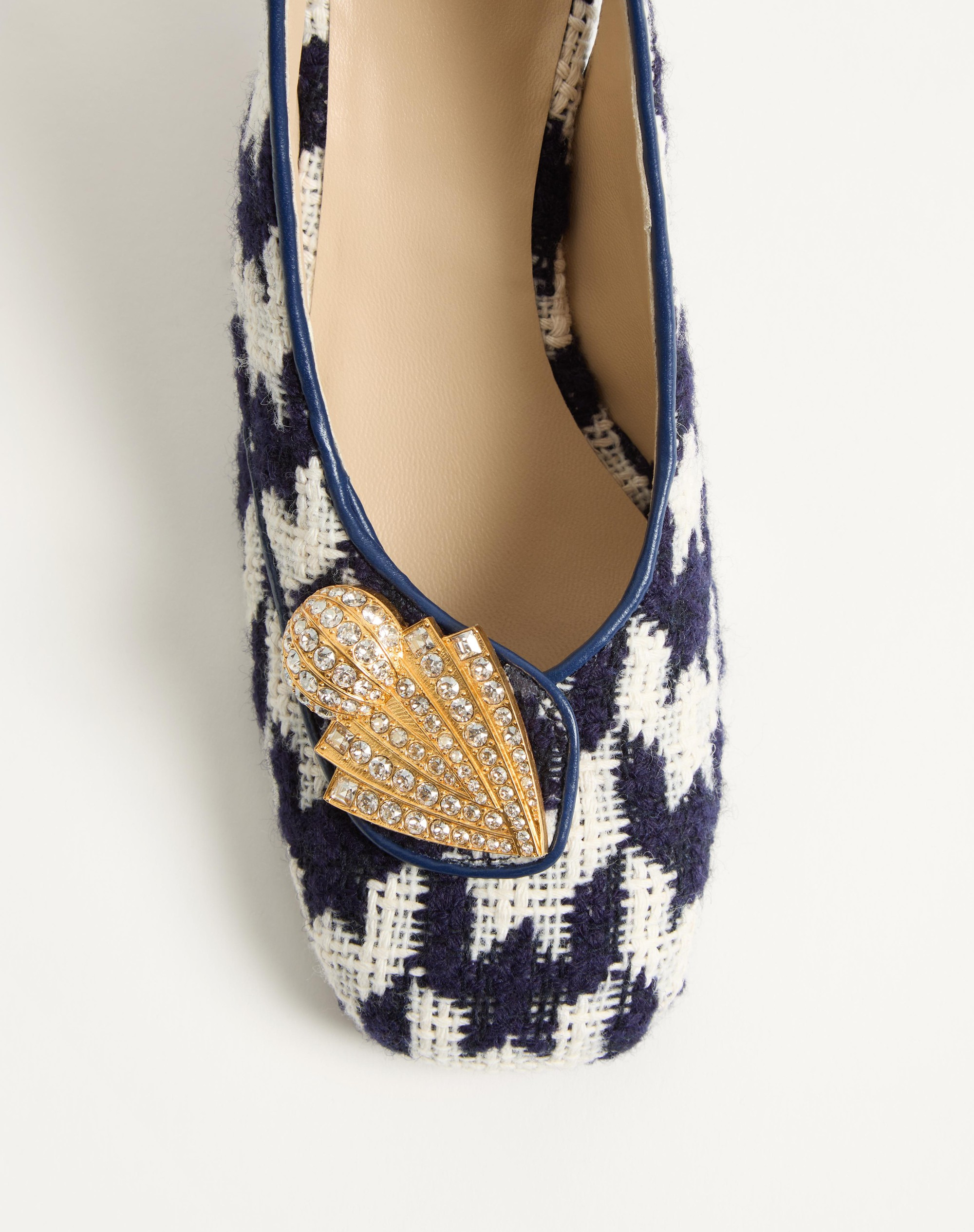ADAMANTINE SLINGBACK PUMPS IN TWEED 60MM - 6