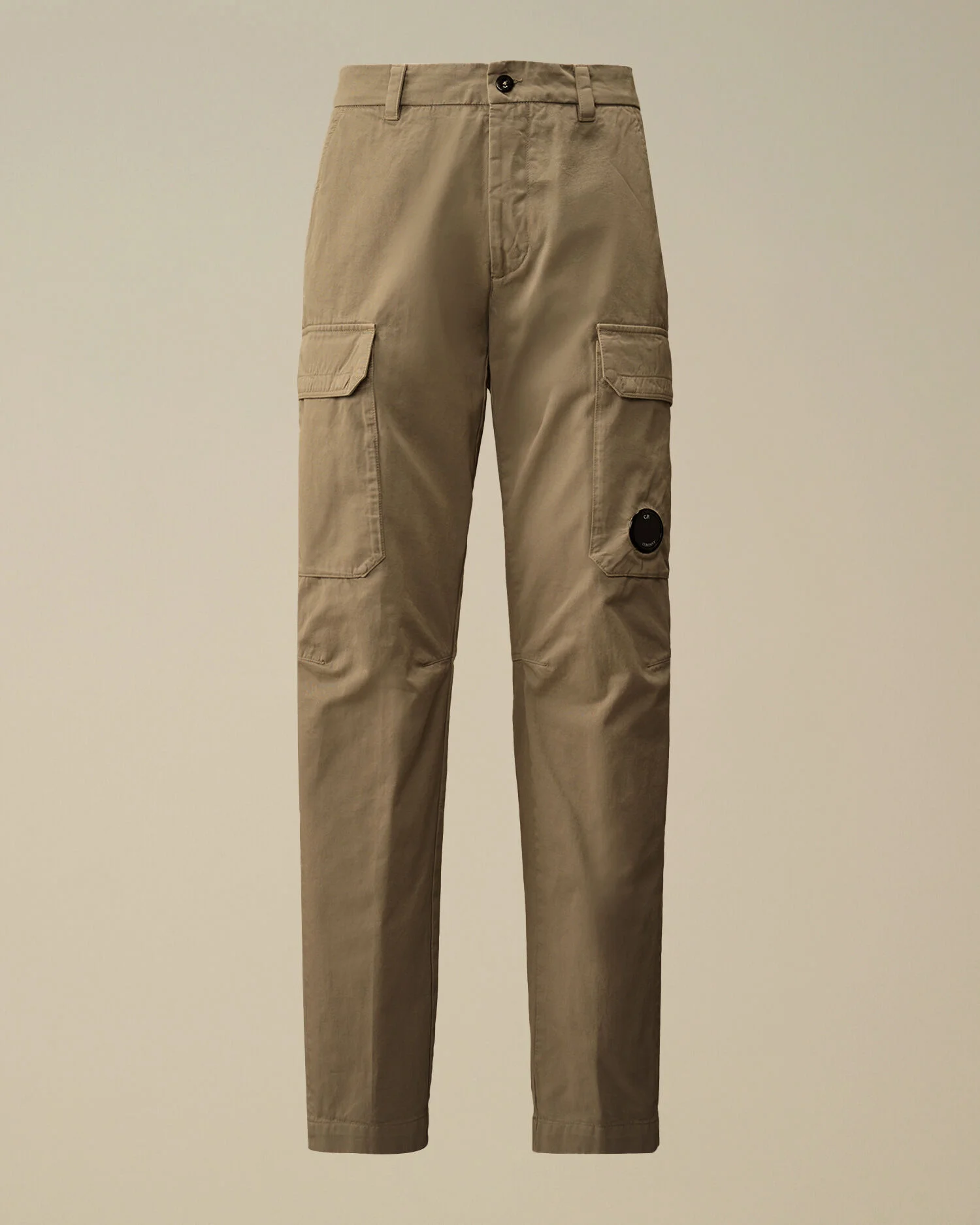 Cotton Gabardine Loose Cargo Pants - 1