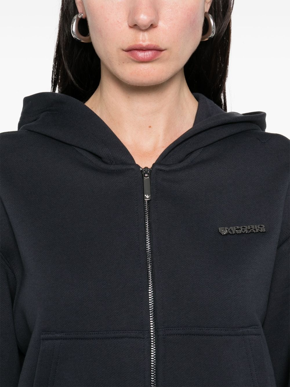 logo-plaque hoodie - 5