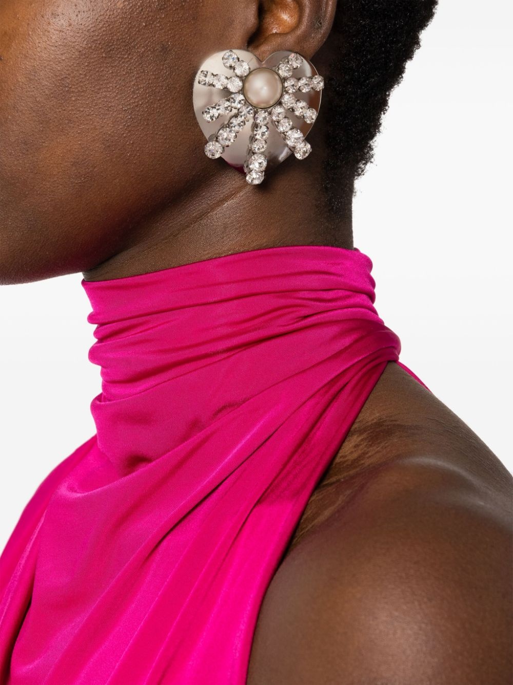 crystal-embellished earrings - 2