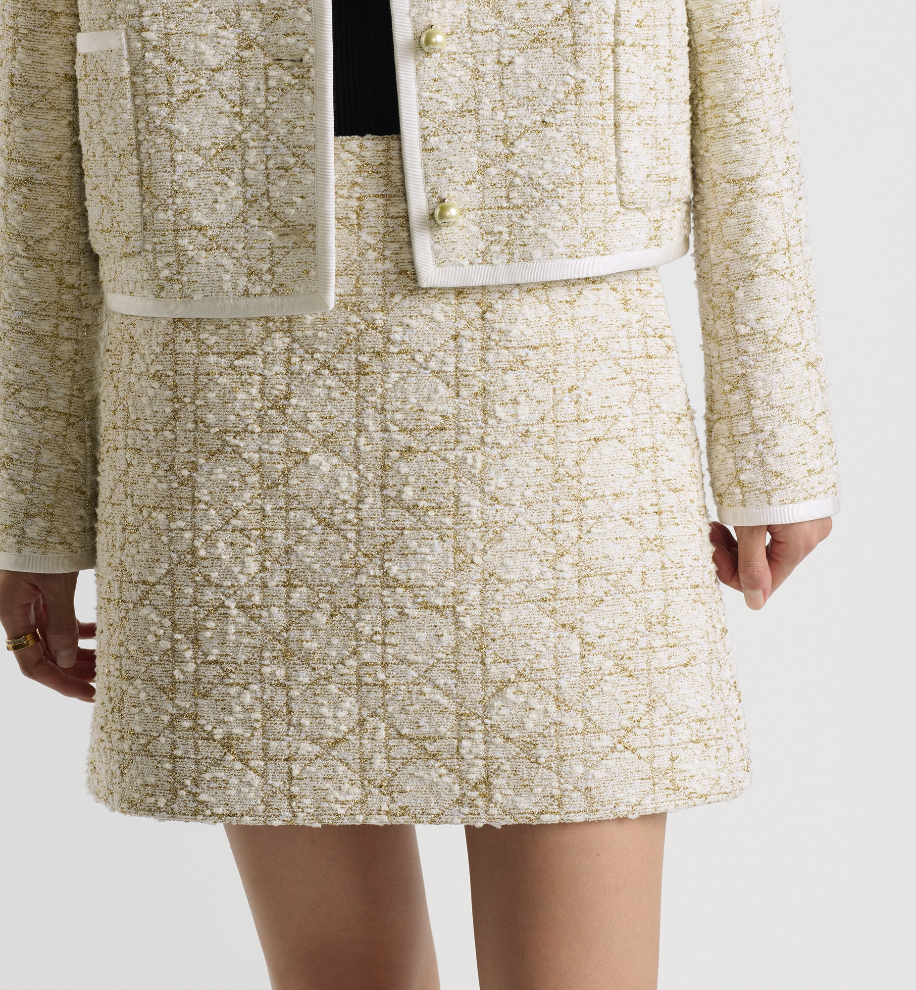 Dior Or Macrocannage Miniskirt - 4