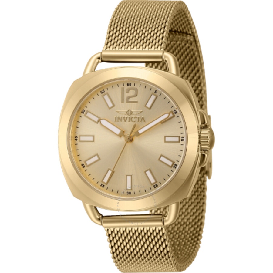 Invicta - Invicta Wildflower Quartz Gold Dial Ladies Watch 46338 - 1