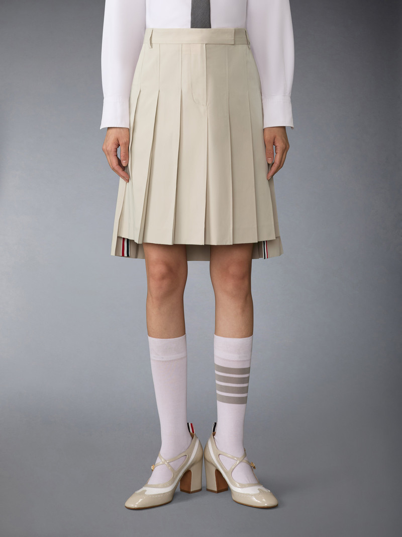 Thom Browne COTTON SUITING PLEATED SKIRT outlook