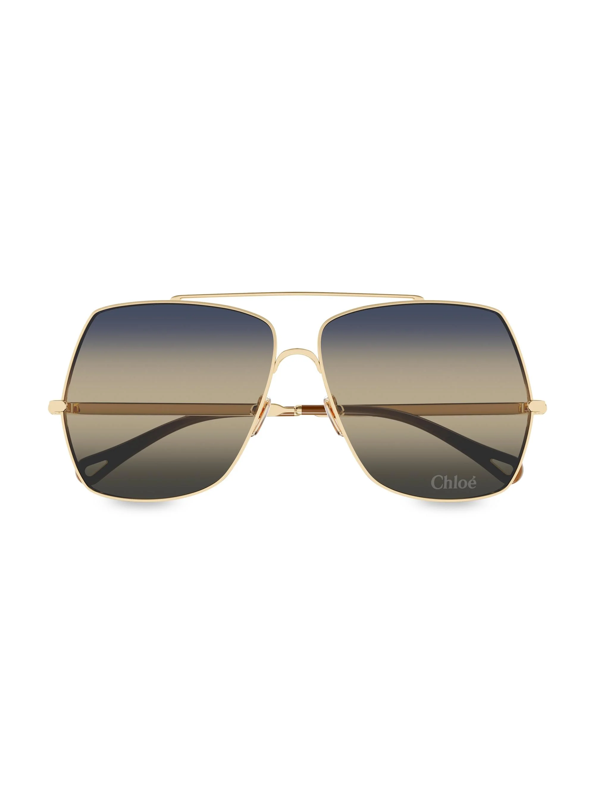 Women's Aly Fashion Show 62MM Squared Sunglasses - Gold Grey - 1