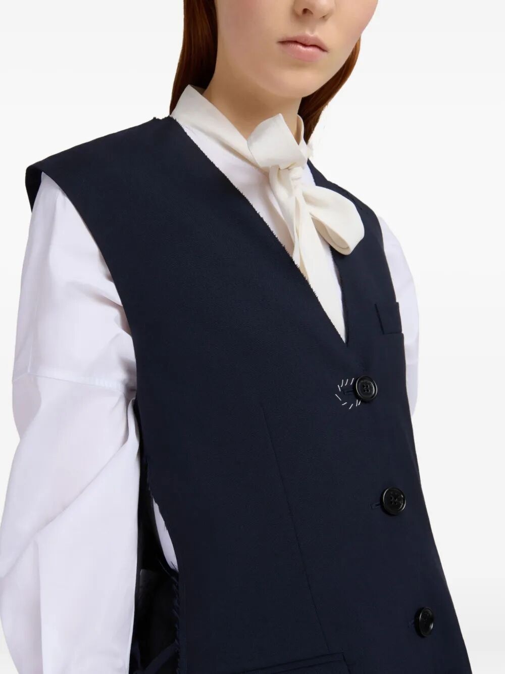 Wool Waistcoat With Side Slits - 4