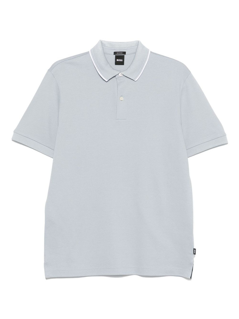 textured polo shirt 1