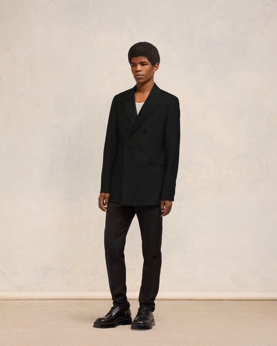 DOUBLE BREASTED SMOKING JACKET - 6