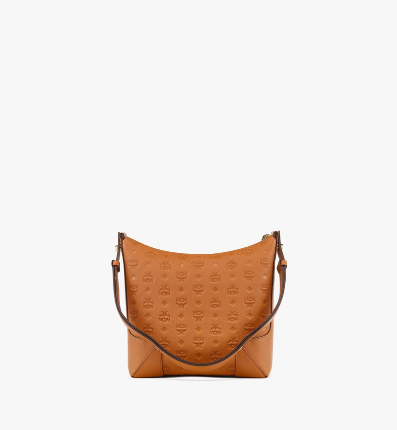 Aren Hobo in Embossed Monogram Leather 5