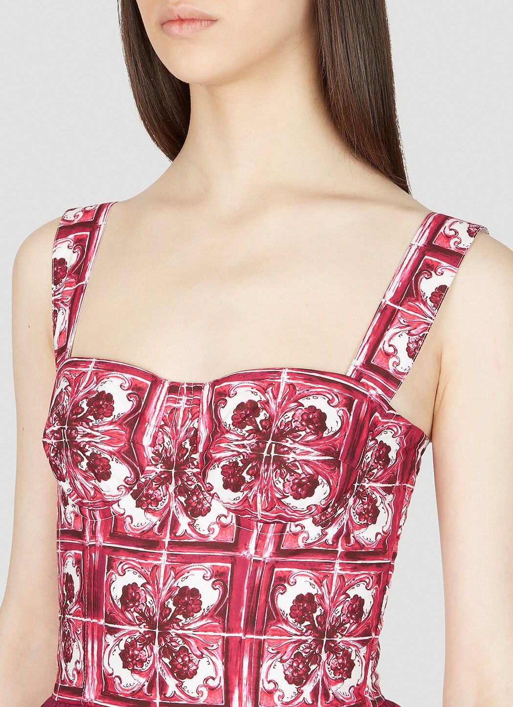 Majolica Print Dress - 5