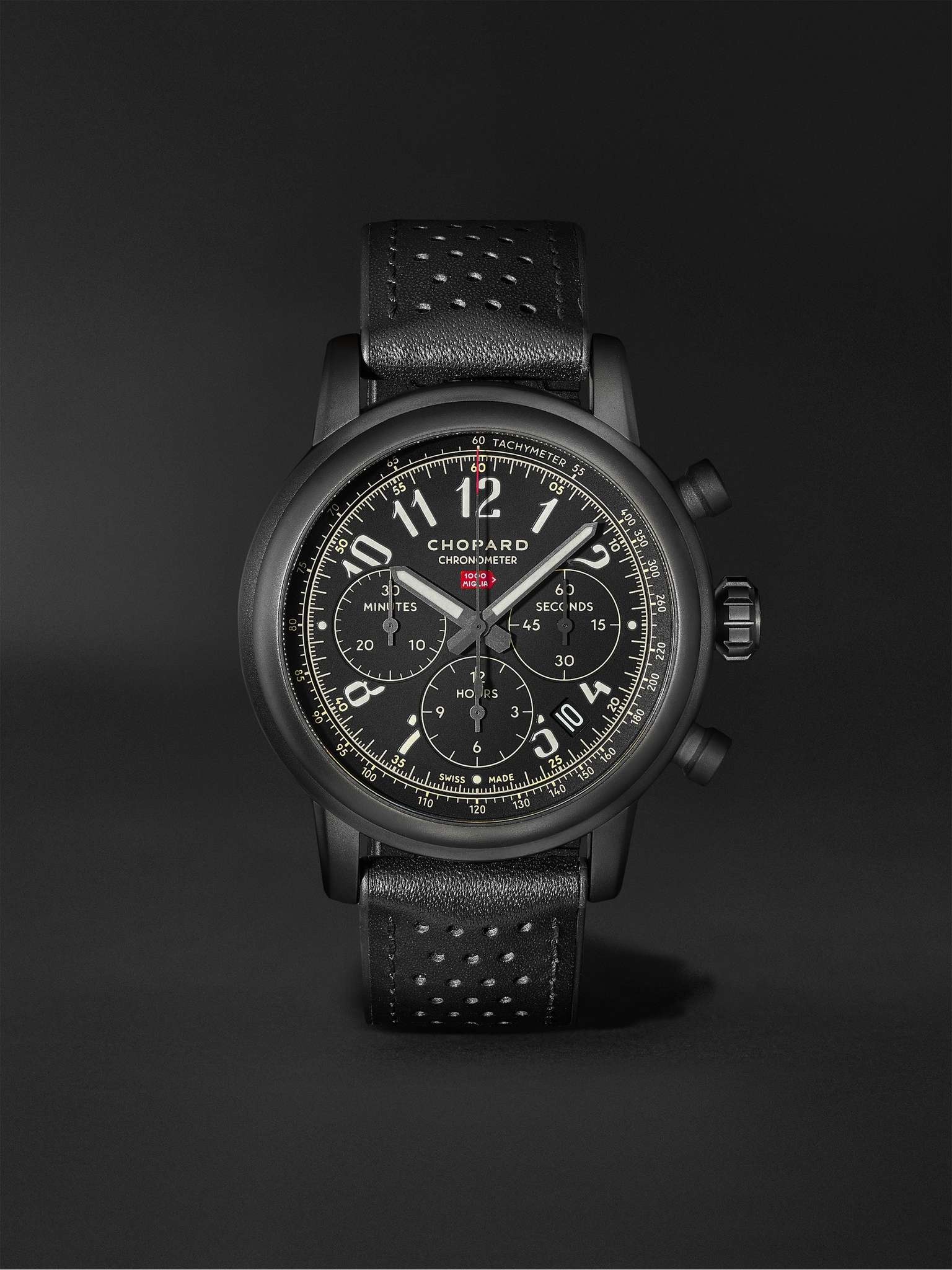 Mille Miglia 2020 Race Edition Limited Edition Automatic Chronograph 42mm Stainless Steel and Leathe - 1