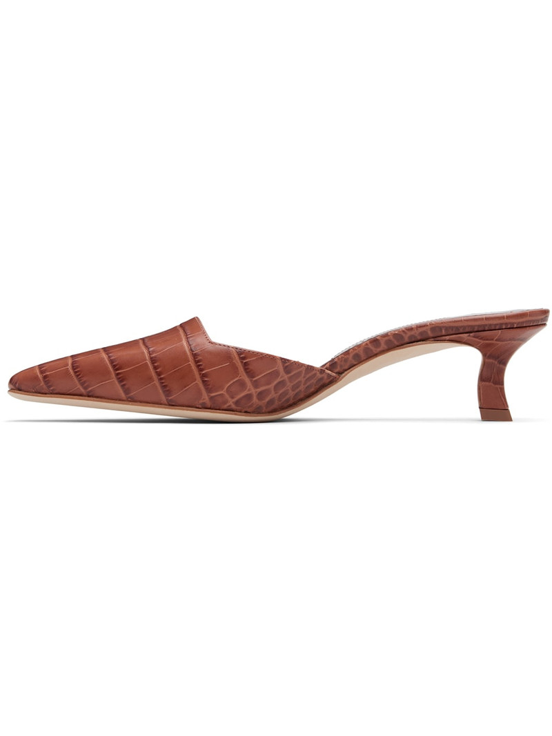 Manolo Blahnik Brown Moiramu Heels outlook