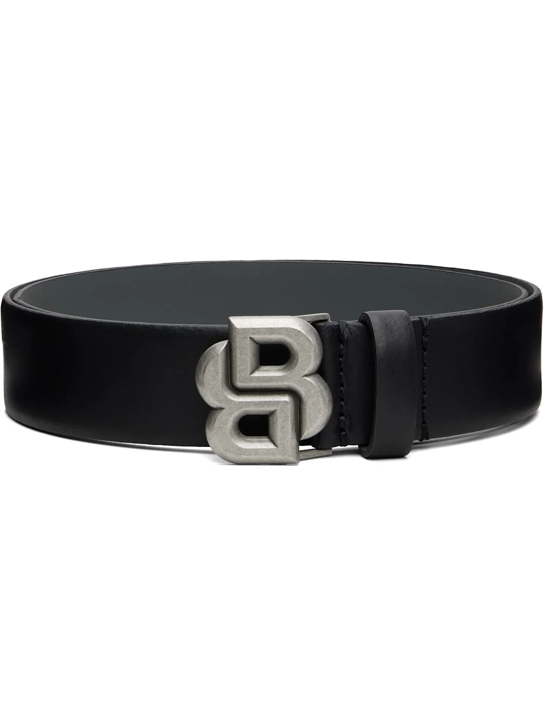 Black Double B Monogram Buckle Belt - 1