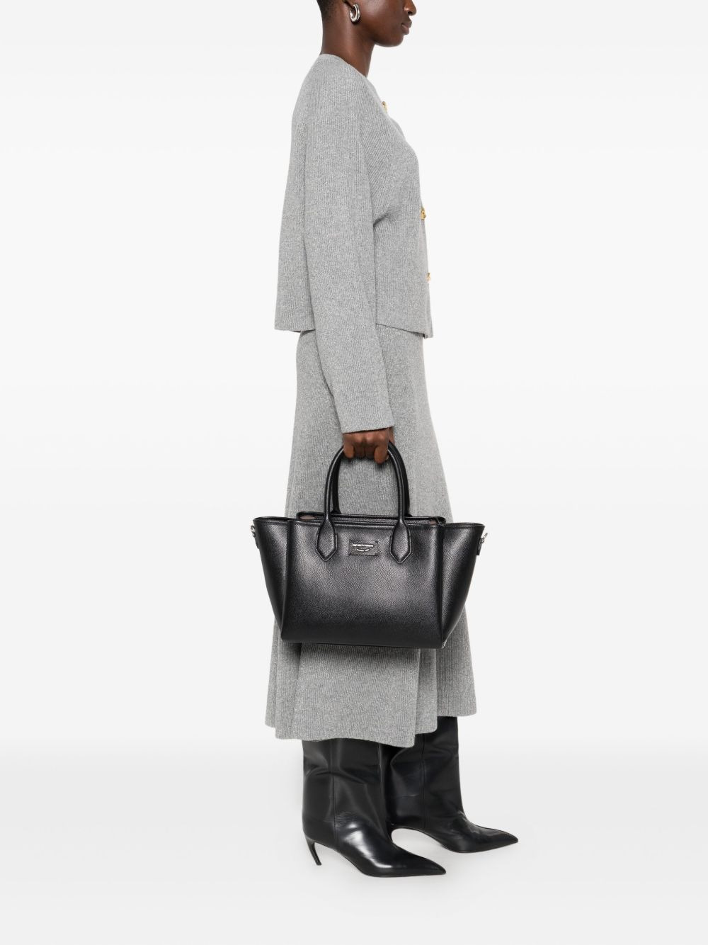 leather tote bag - 2