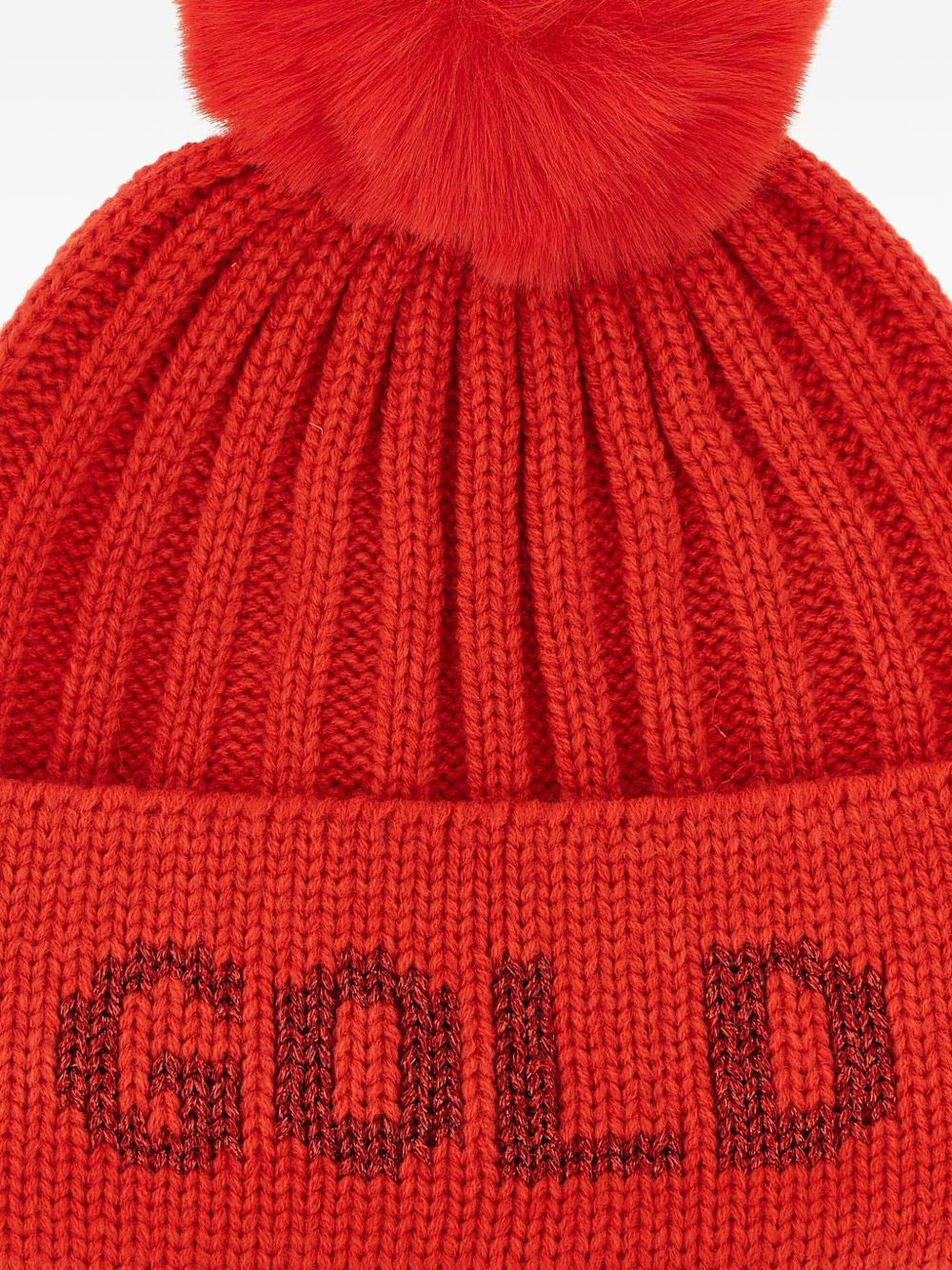 ribbed pompom beanie hat - 3
