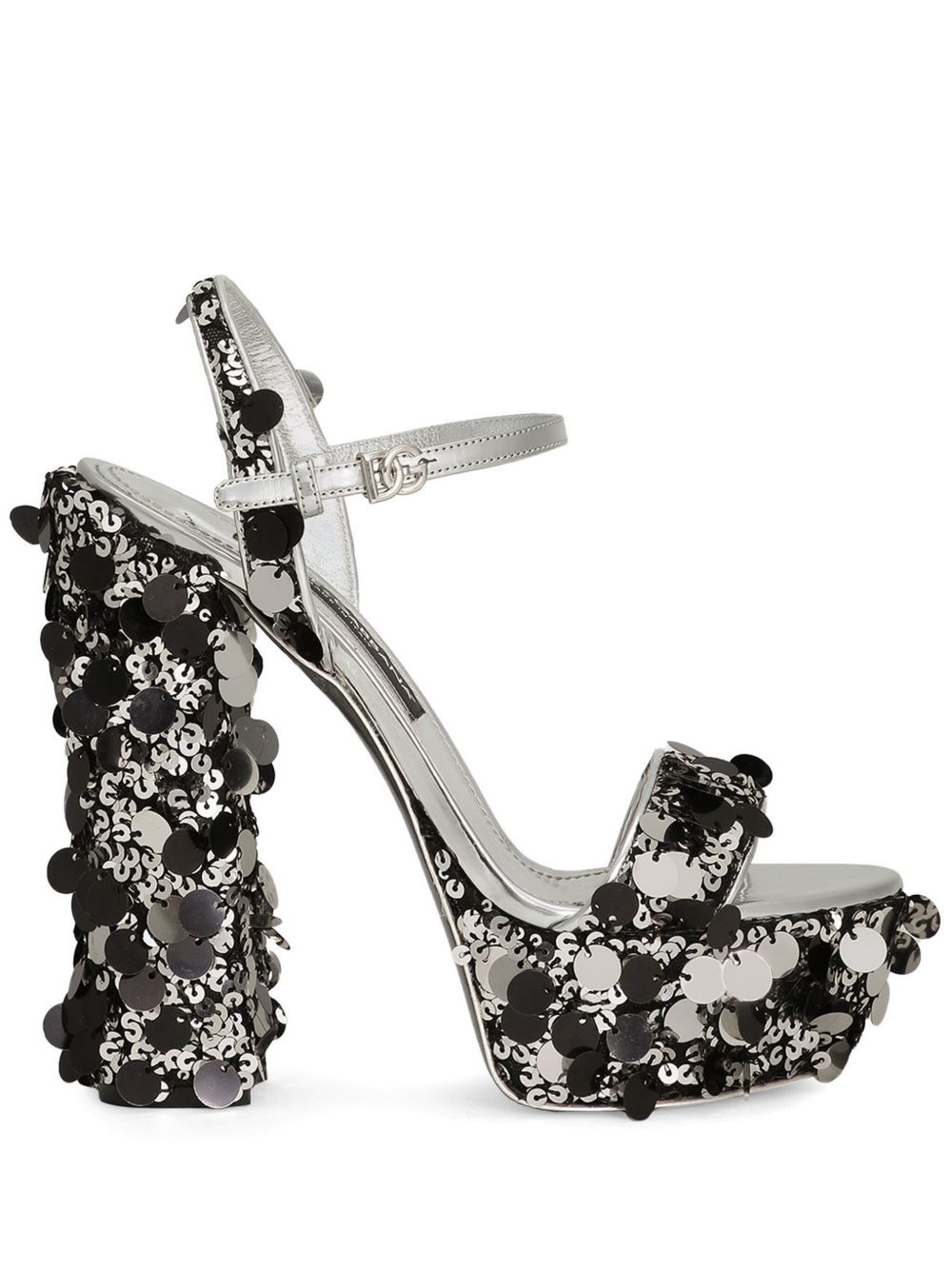 105mm sequinned sandals - 1