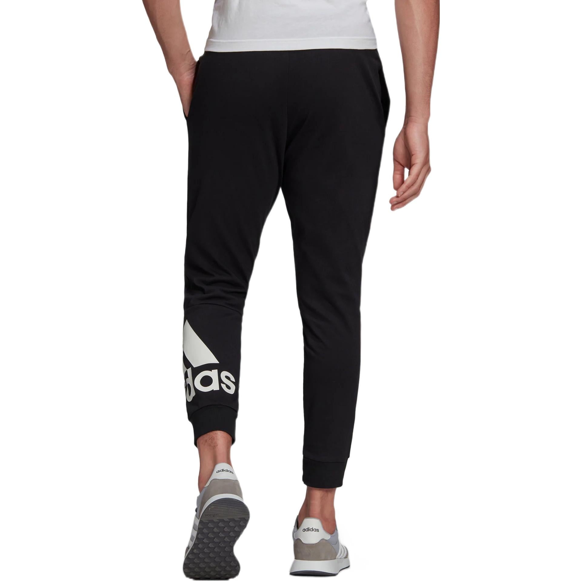 Men's adidas Solid Color Alphabet Logo Printing Sports Pants/Trousers/Joggers Black HE1824 - 3