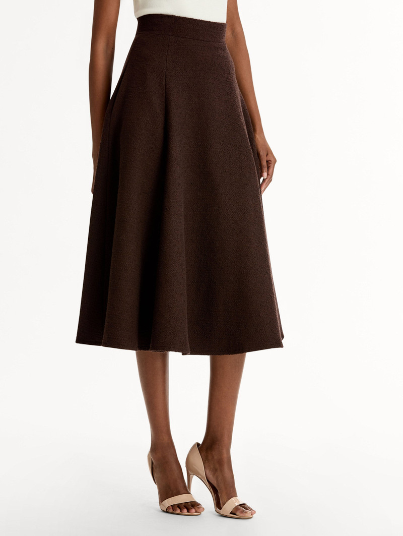 WOOL TWEED PLEATED SKIRT 4