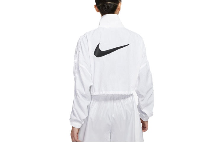 (WMNS) Nike Sportswear Swoosh Jacket White CJ3774-100 - 2