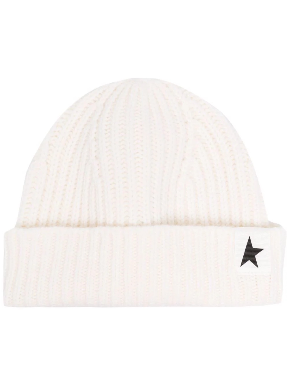 star patch ribbed beanie - 1