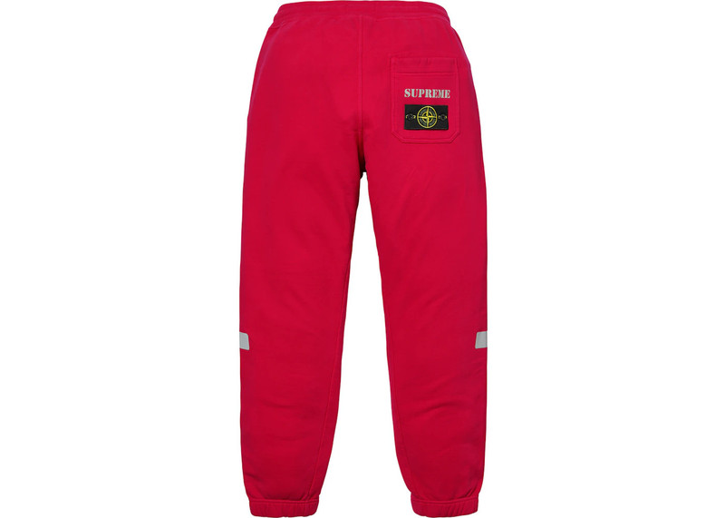 Supreme Supreme Stone Island Sweatpant Magenta outlook