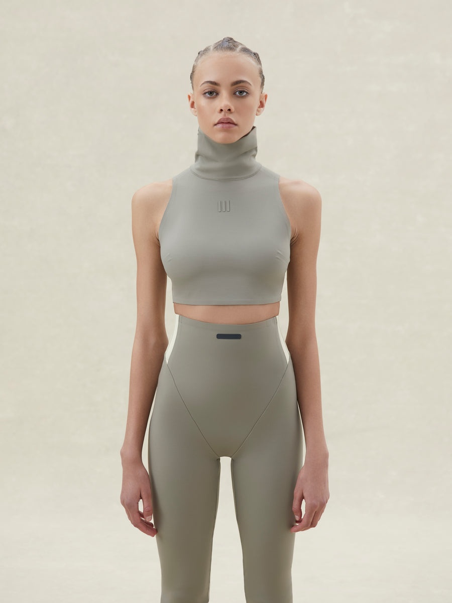 WOMENS HIGH NECK CROP TOP - 3