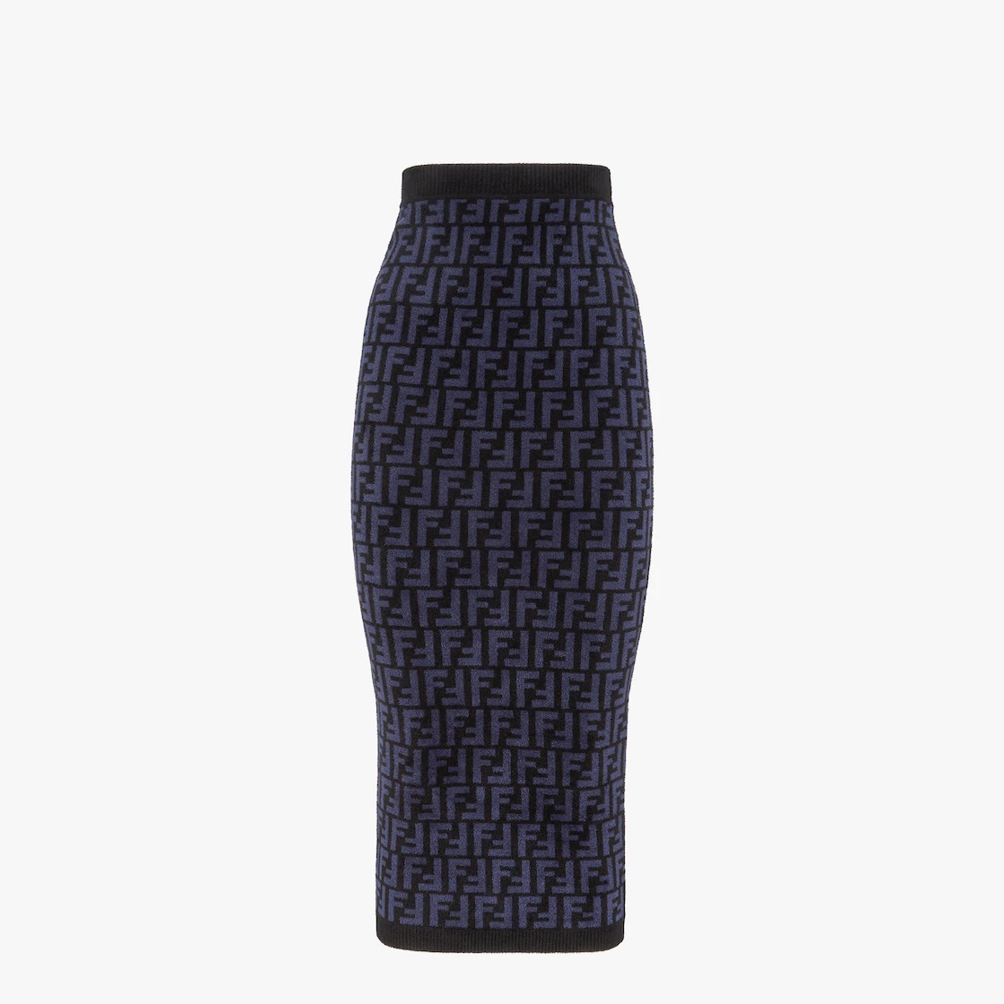 Blue FF velvet skirt - 1