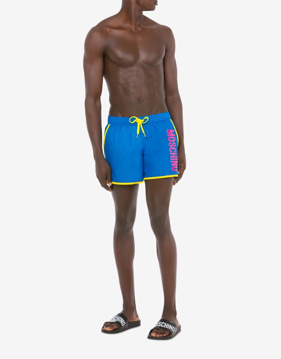 COLOR BLOCK SWIM TRUNKS - 5