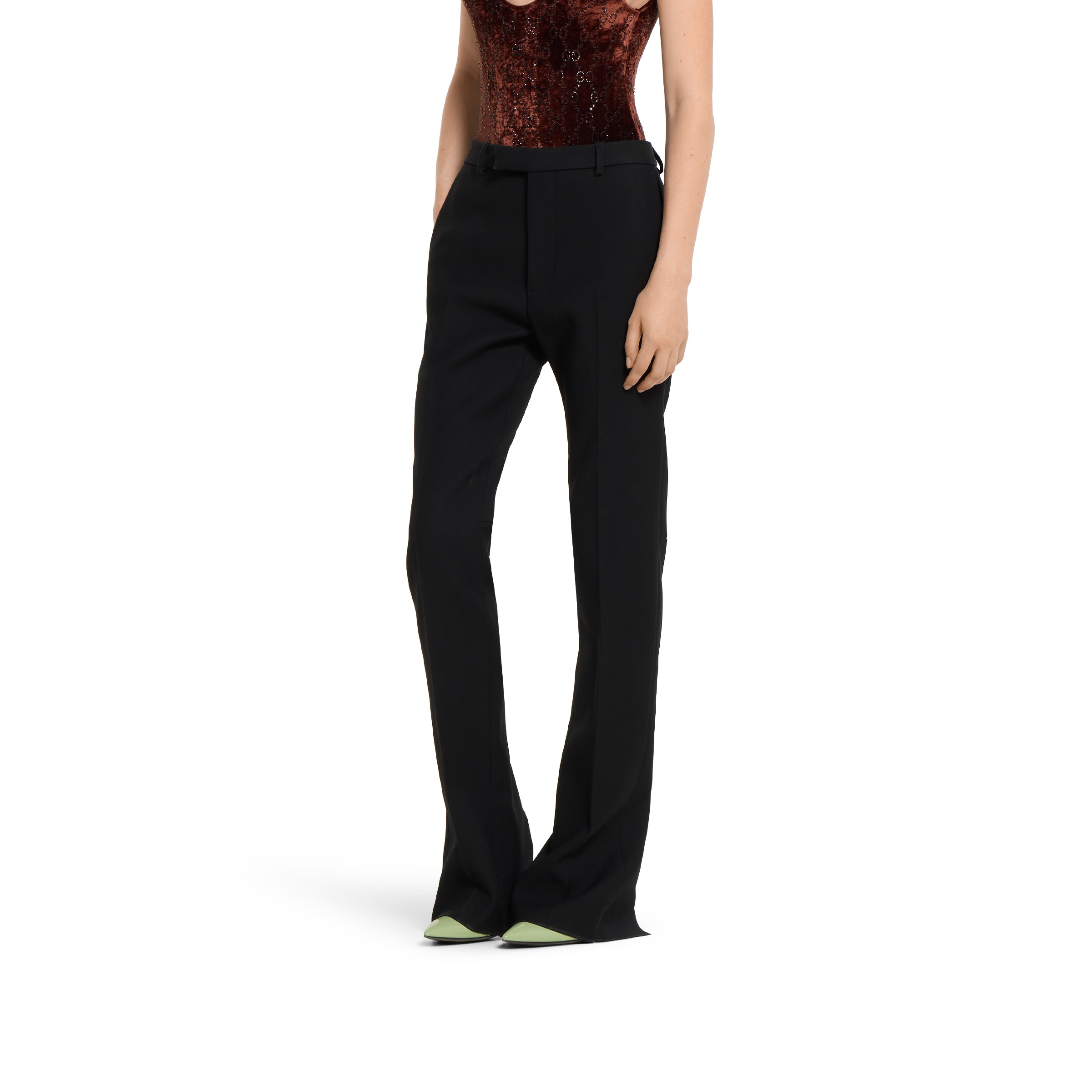 Dry crêpe wool pant - 3