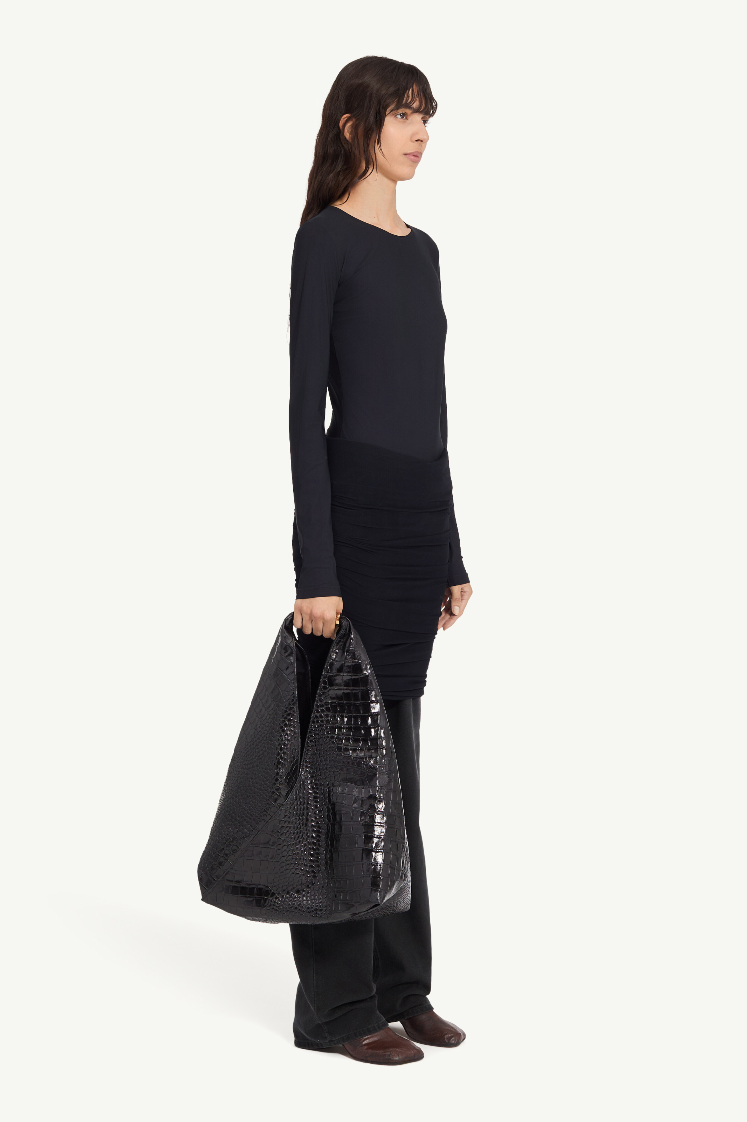 Jeans with overlay - 3