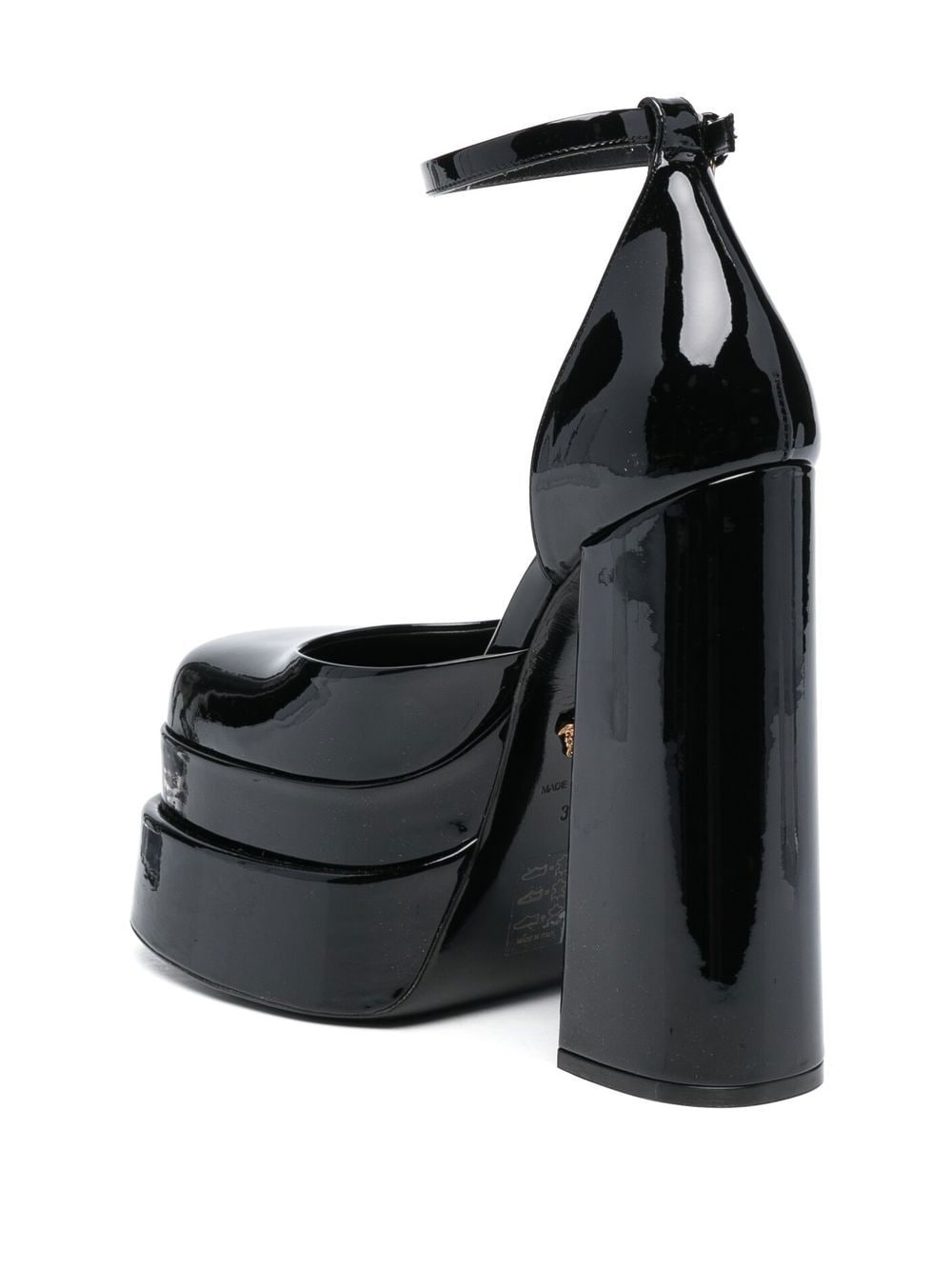 patent leather 160mm platform pumps - 3
