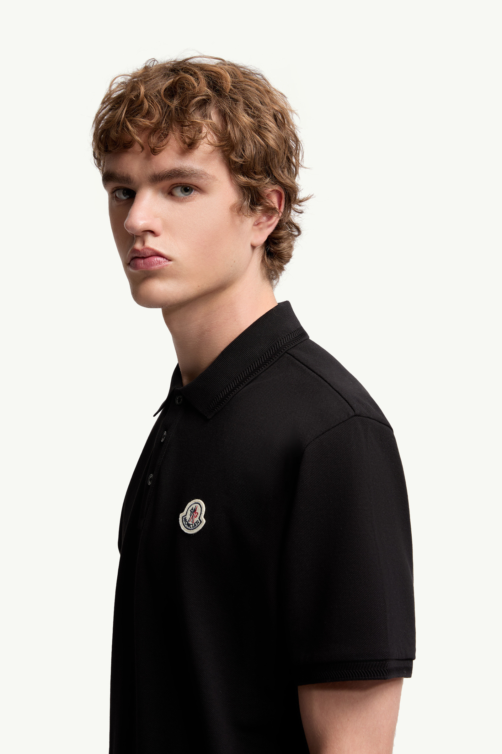 Logo Patch Cotton Piquet Polo Shirt - 4