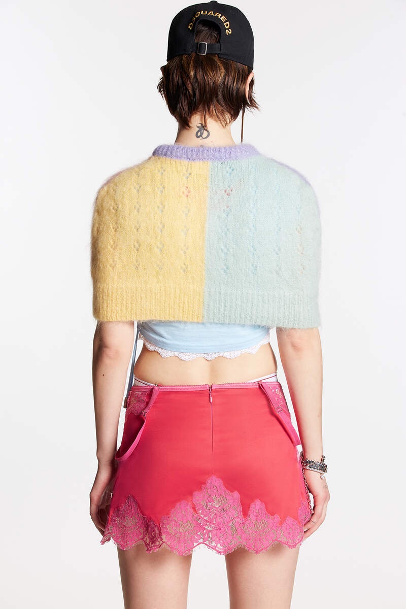 MOHAIR MINI CAPE KNIT - 2