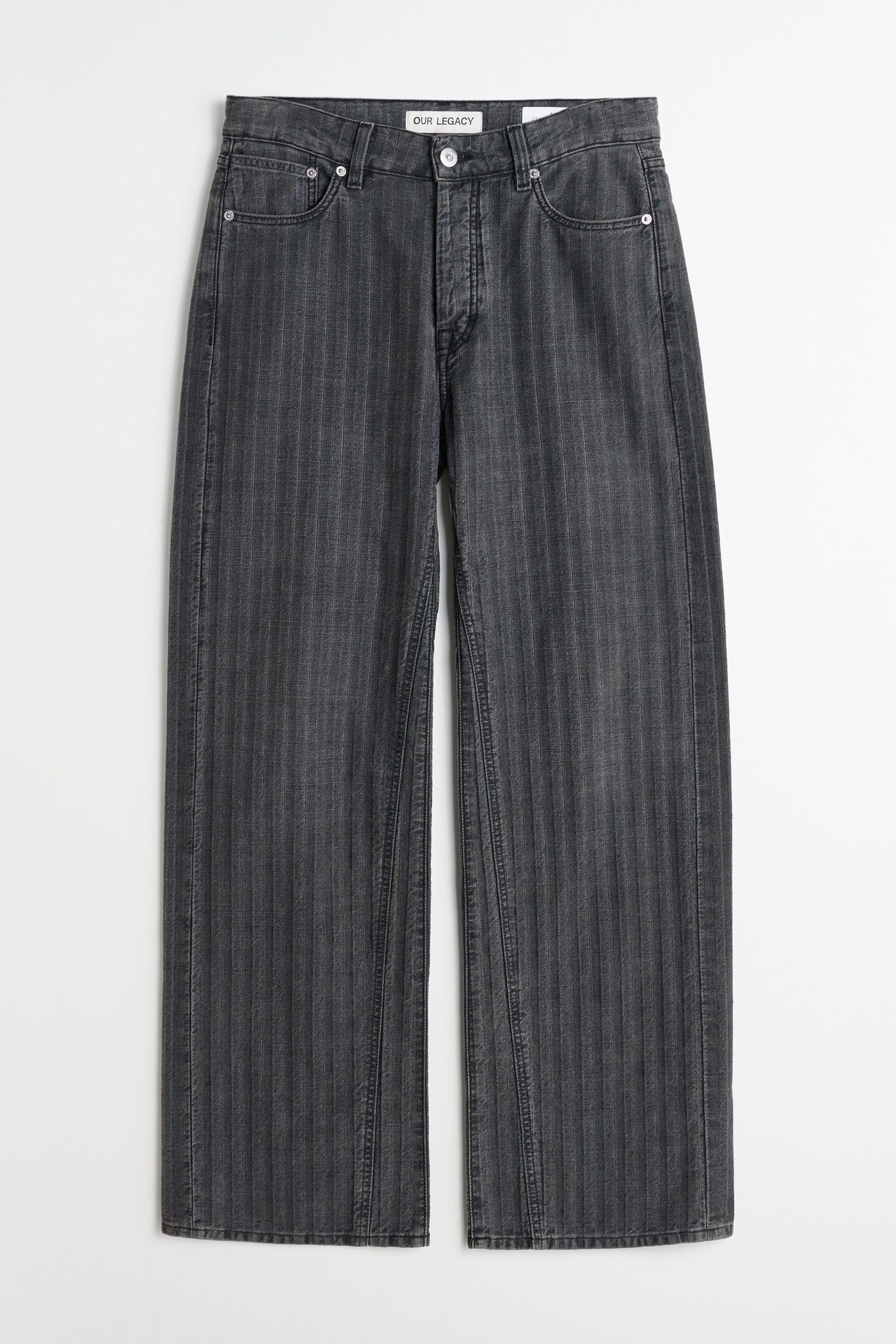 Treble Cut Washed Grey Torino Stripe - 1