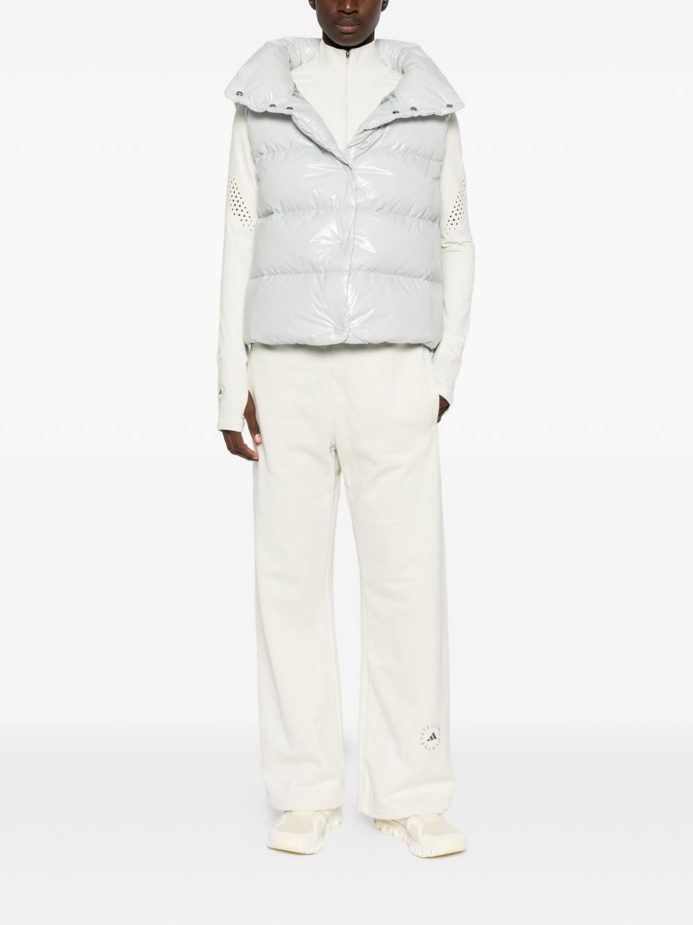 quilted high-neck vest - 2