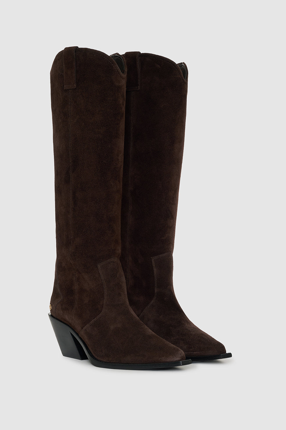 Tall Tania Boots - Dark Brown Suede - 3