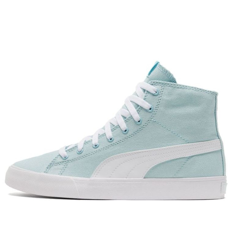 PUMA Unisex Bari 중간 운동화 백색/파랑 373891-06 - 1