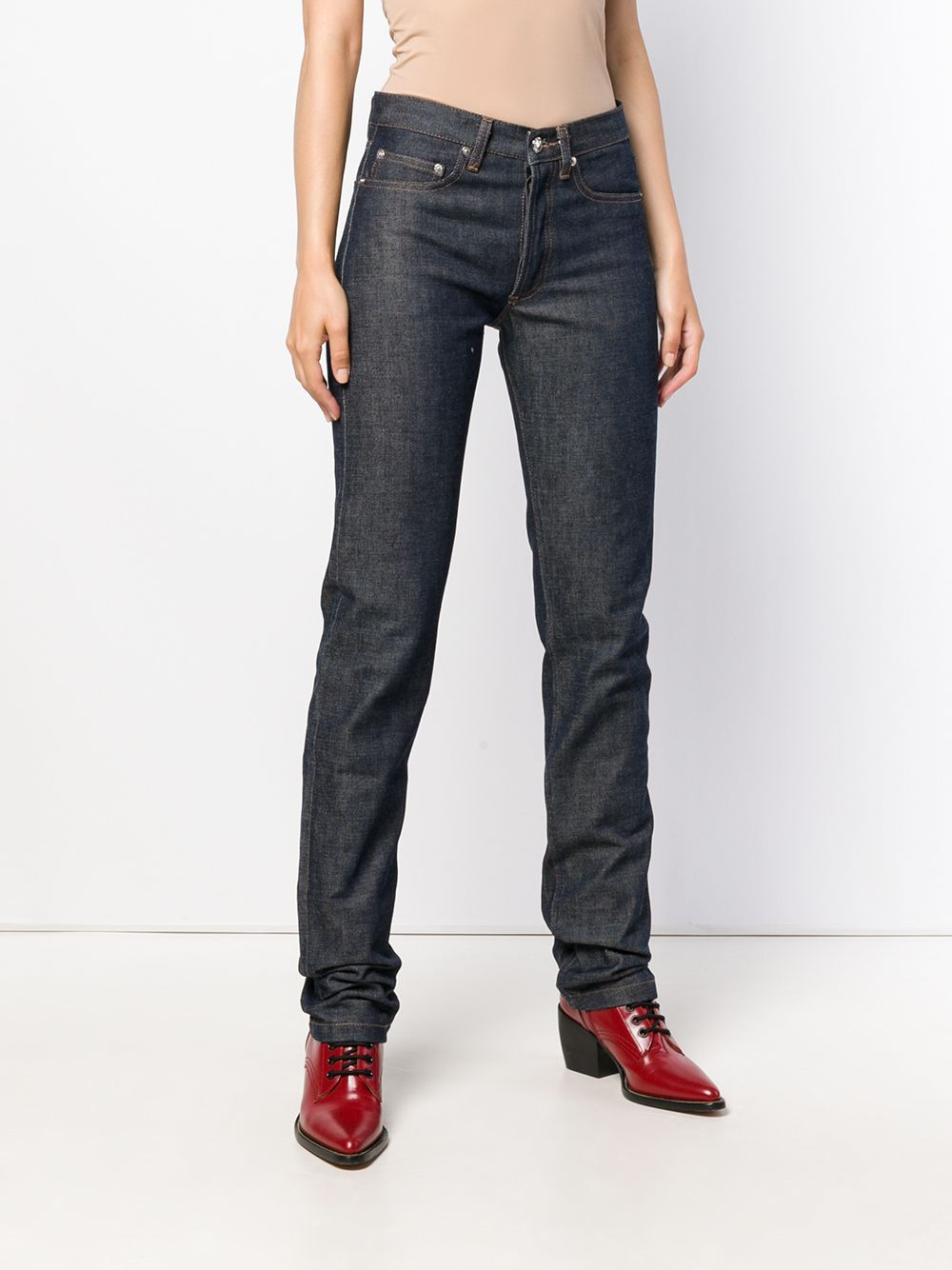 straight leg jeans - 3