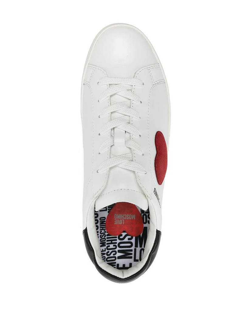 heart-logo low-top sneakers 4