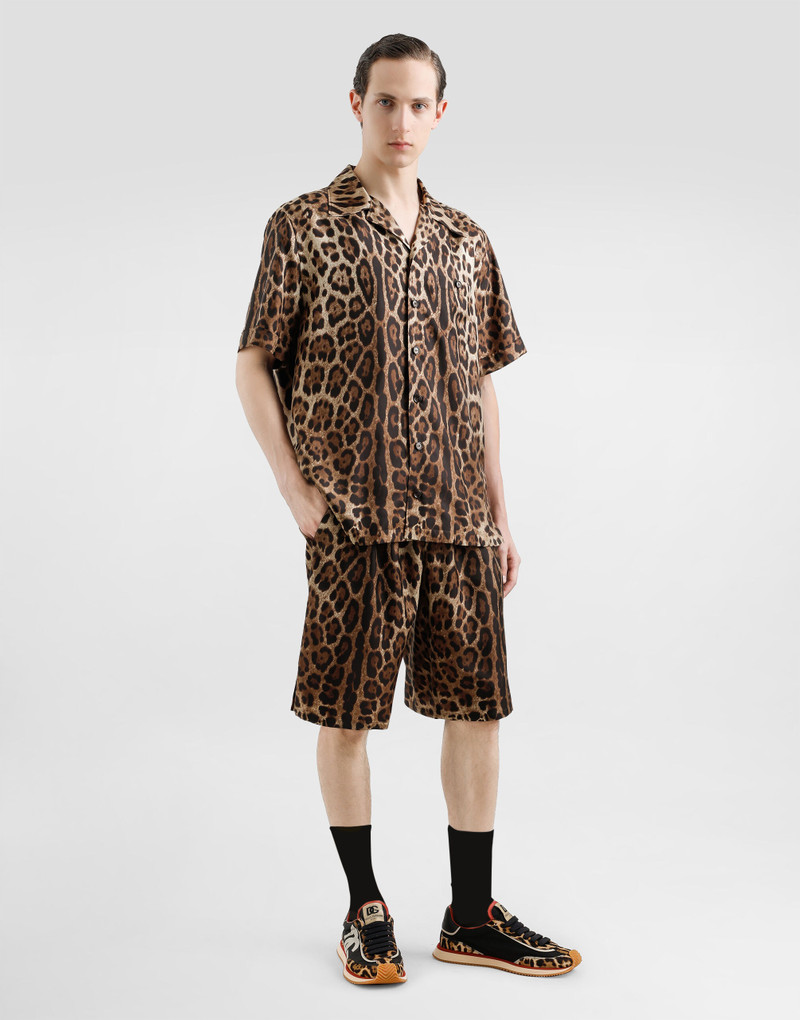 Dolce & Gabbana Silk shirt with leopard print outlook