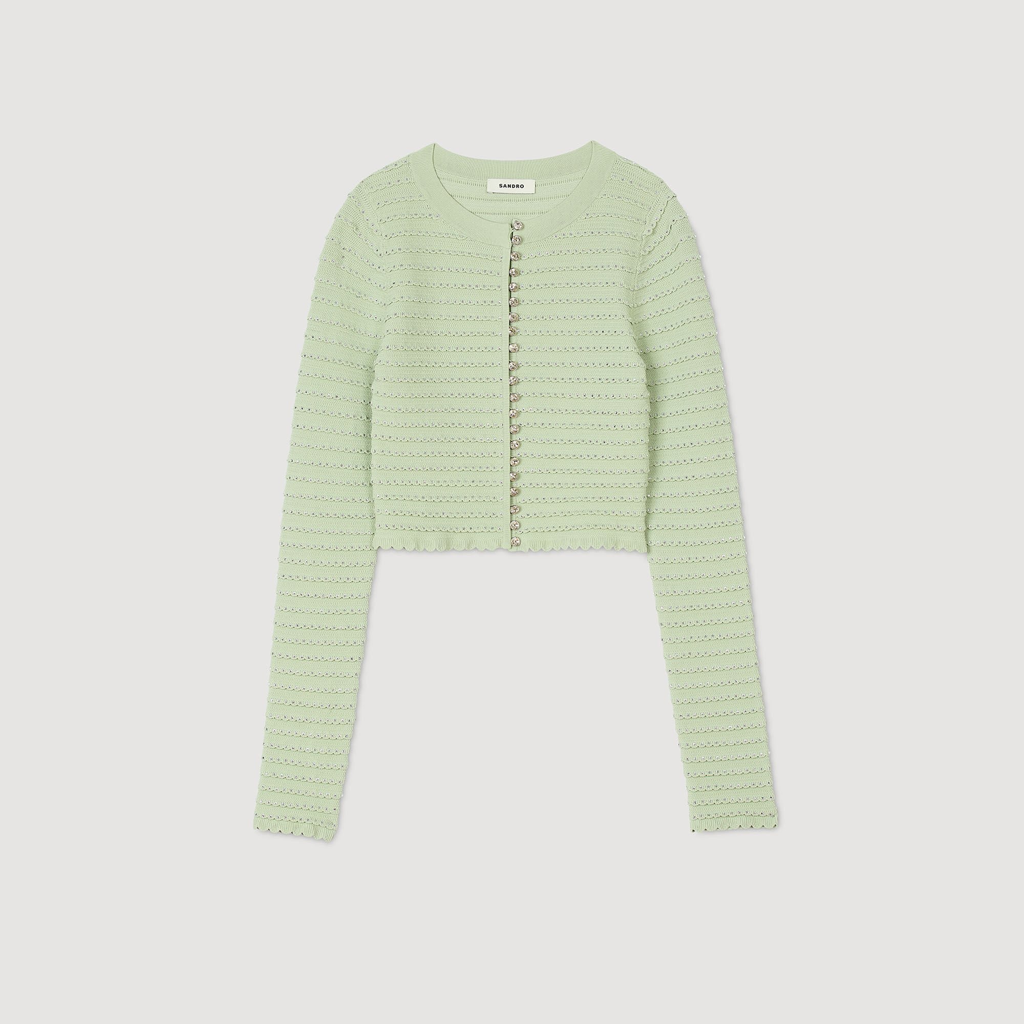 RHINESTONE CARDIGAN - 6