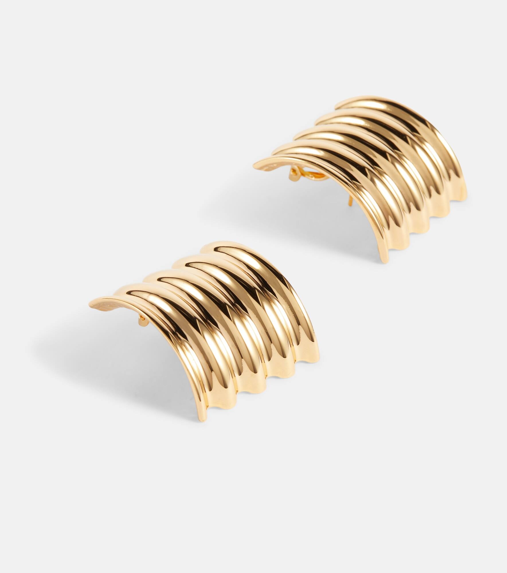 Julius Small gold-plated earrings - 4
