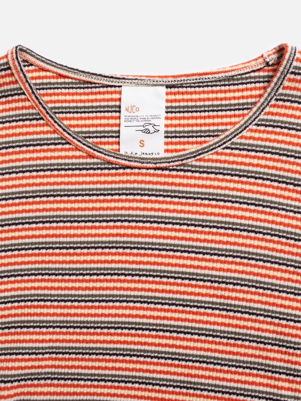 Jessy Striped Rib LS T-Shirt Multi - 3