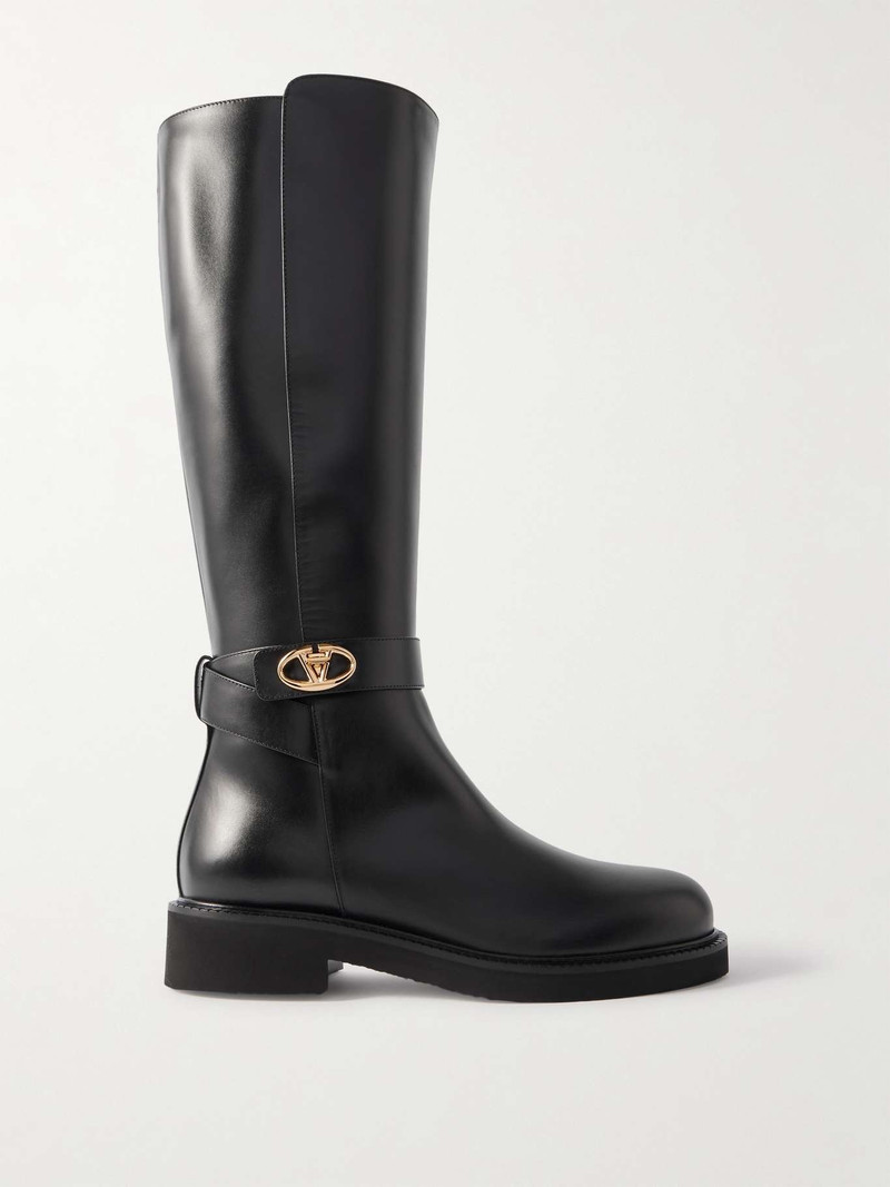VLOGO Locker leather knee boots 1