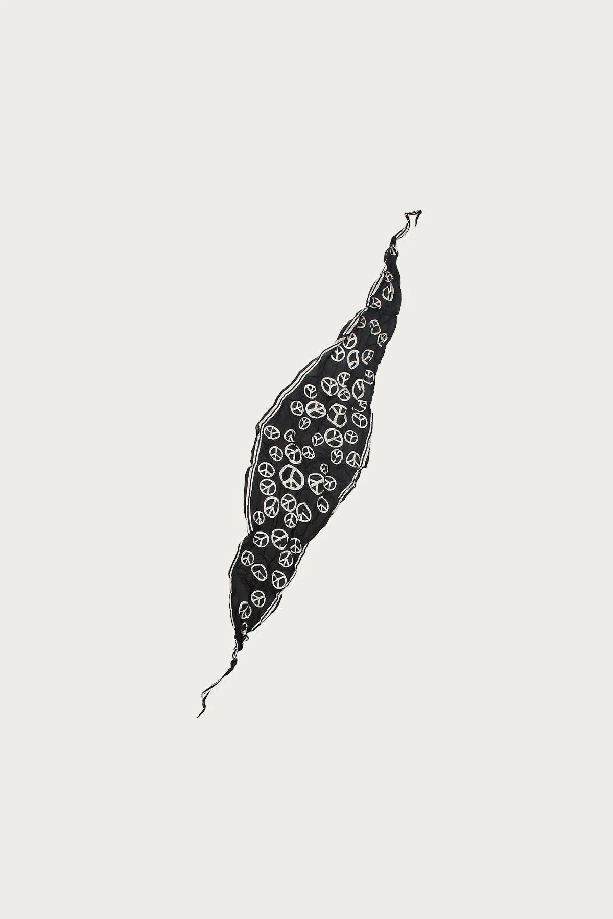 WASHER Silk Neckerchief - Black - 1