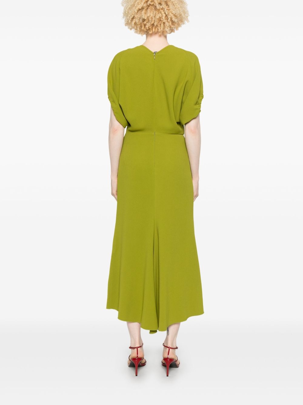 crepe midi dress - 4